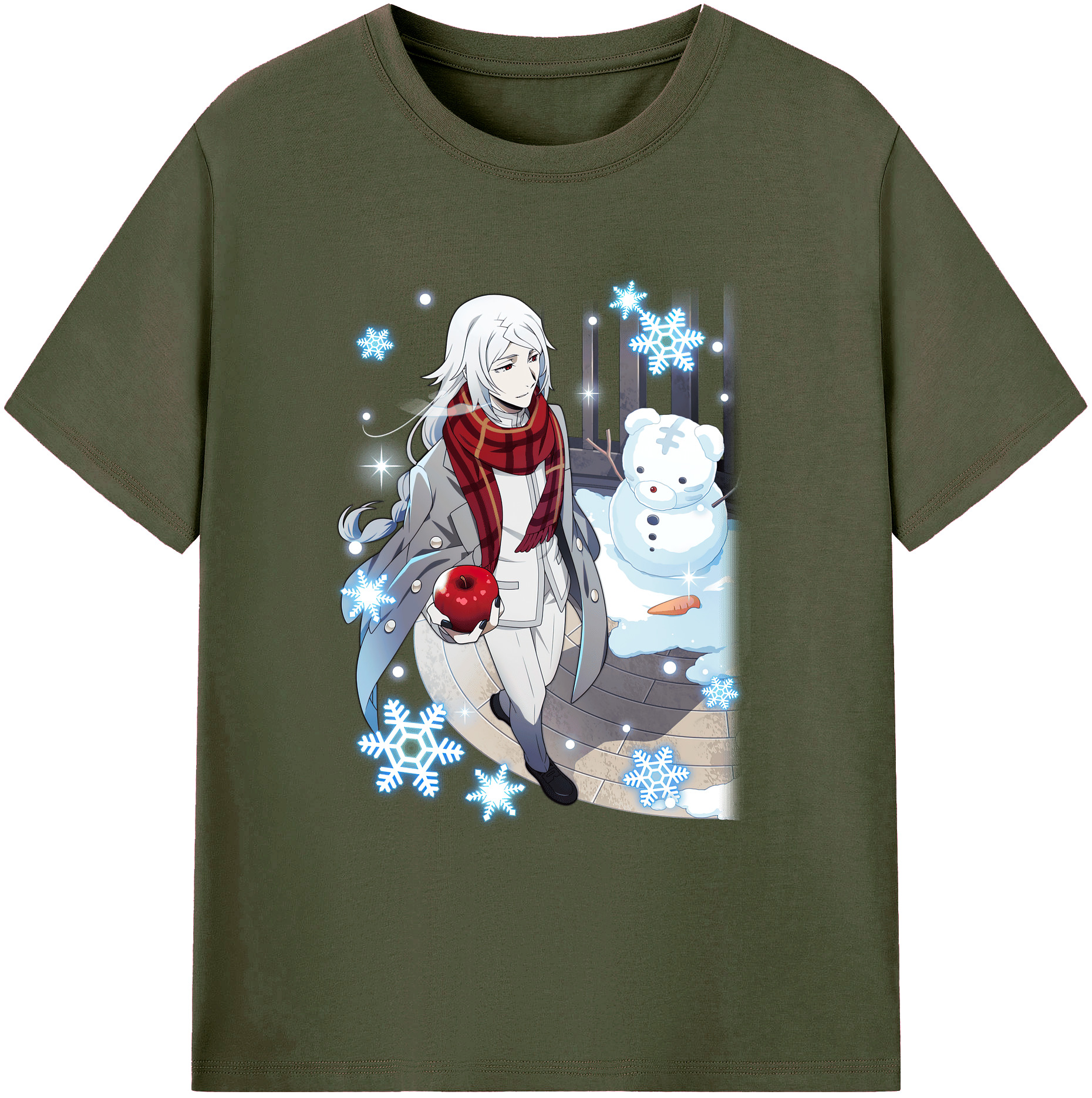 （画像用） 文豪ストレイドッグス Bungo Stray Dogs 綿100％ メンズ半袖Tシャツ｜肌触りやわらか＆通気性